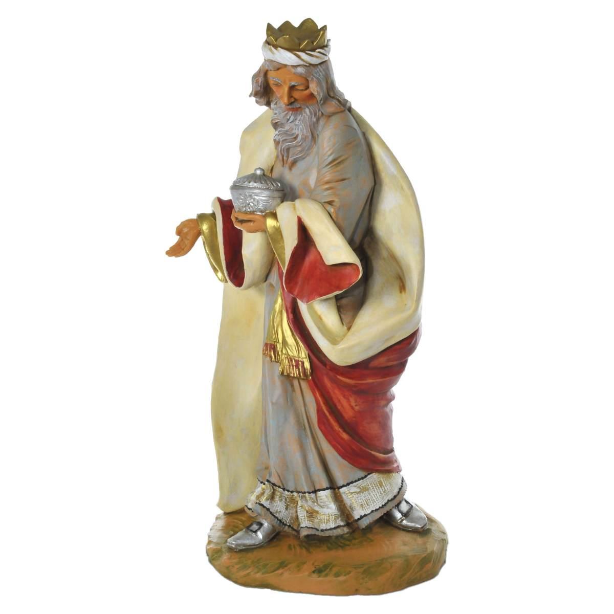 Statua cm.45 Re Magio Melchiorre cm.22x19,5xH4 | Fontanini