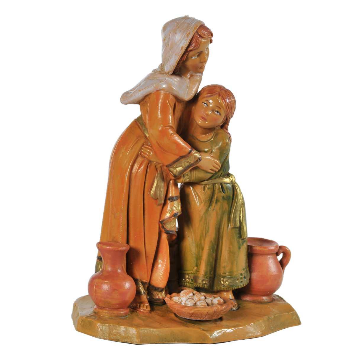 Statua cm.12 Darah e Grace Madre e Figlia | Fontanini