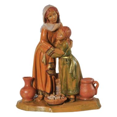 Statua cm.12 Darah e Grace Madre e Figlia | Fontanini