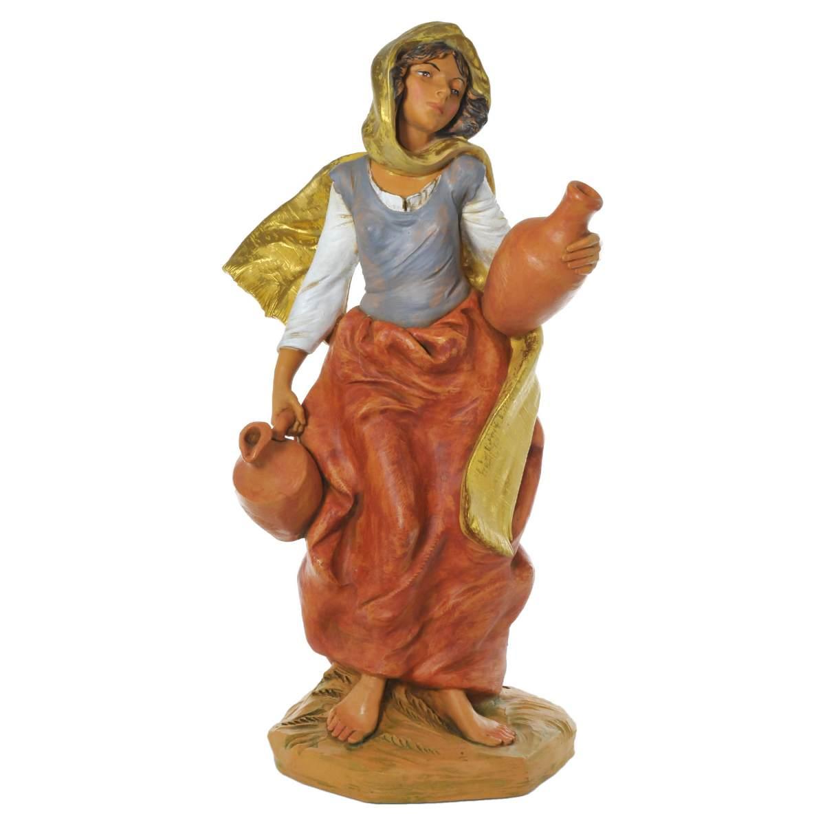Statua cm.45 Pastorella con 2 Anfore | Fontanini