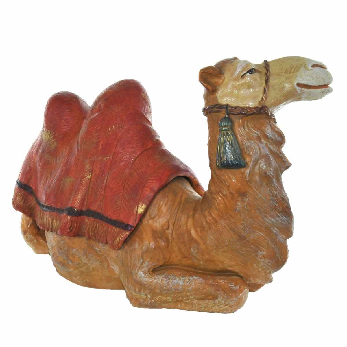 Statua cm.45 Cammello Seduto con Coperta | Fontanini