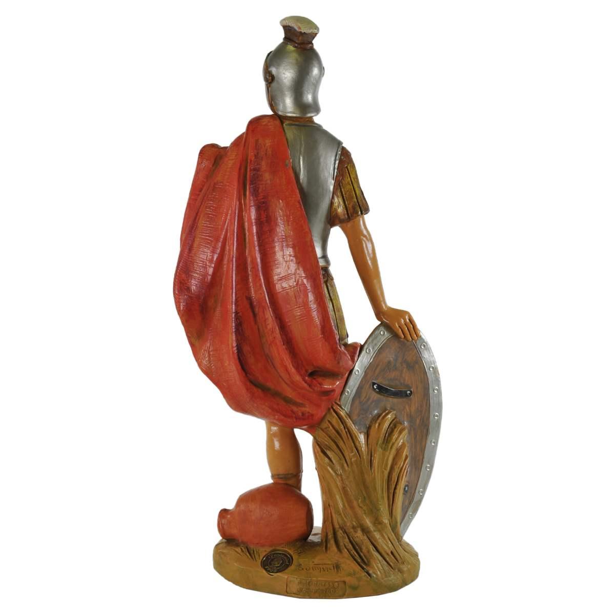 Statua presepe 30 cm soldato romano con scudo