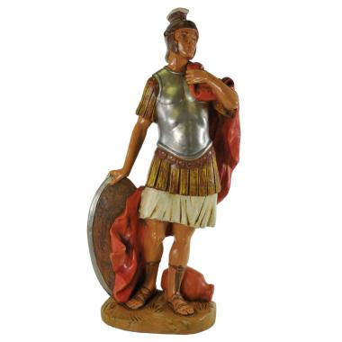 Statua Fontanini cm.30 Soldato Romano con Scudo