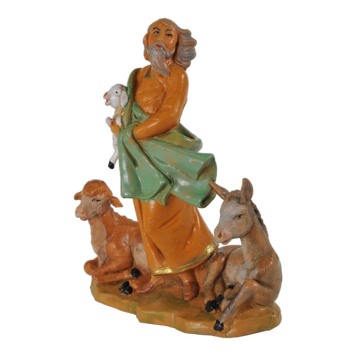 Statua cm.12 Nathaniel Pastore Anziano con | Fontanini