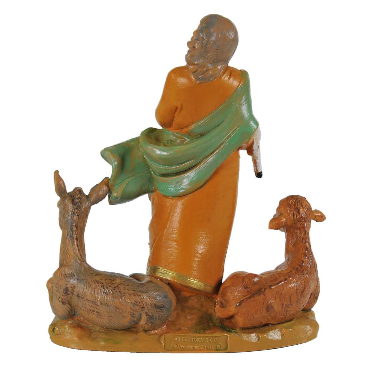 Statua cm.12 Nathaniel Pastore Anziano con | Fontanini