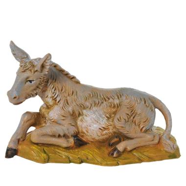 Statua cm.12 Asino Sdraiato a Terra | Fontanini
