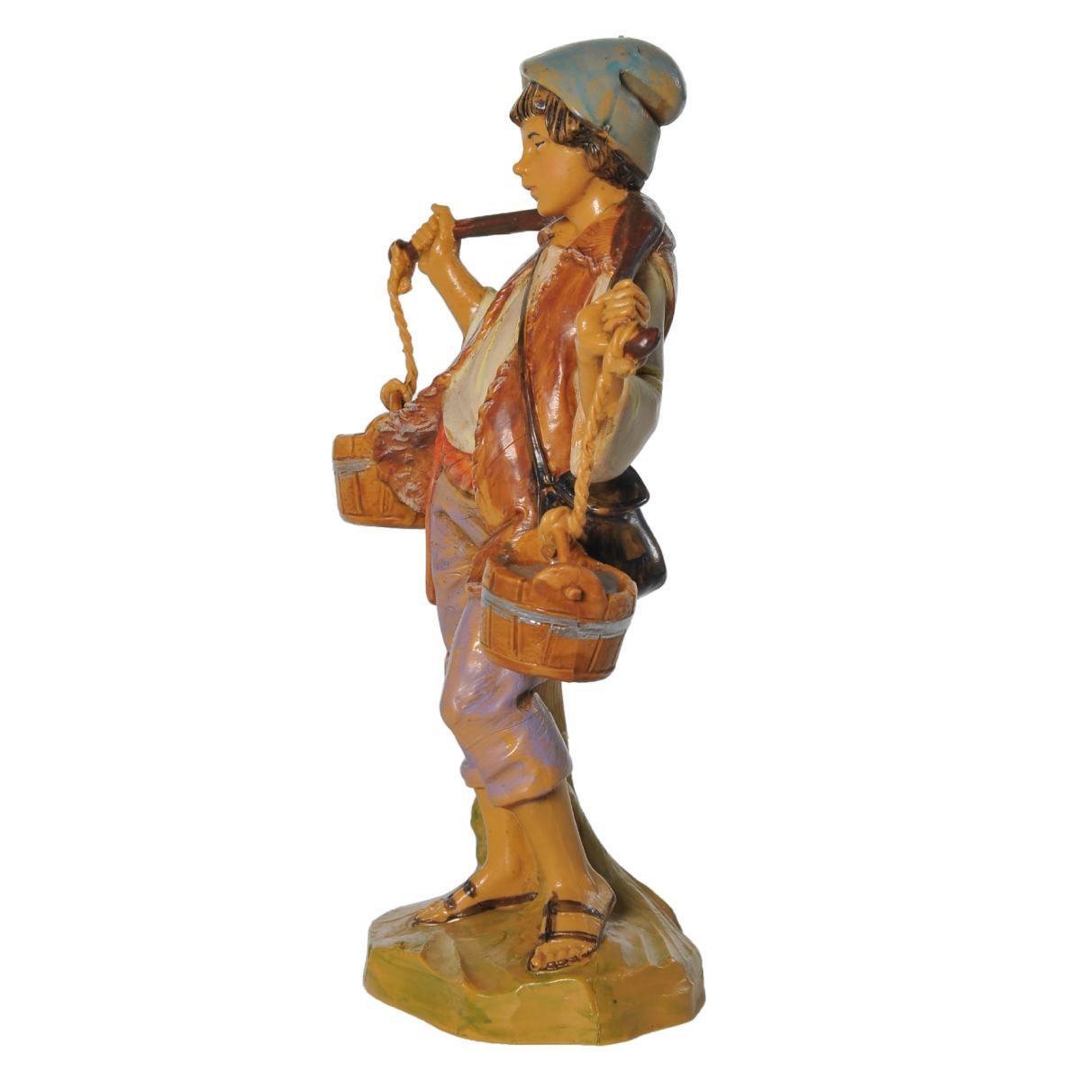 Statua cm.12 Pastore Acquaiolo con Secchi | Fontanini