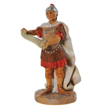 Statua cm.12 Soldato Romano con Pergamena | Fontanini