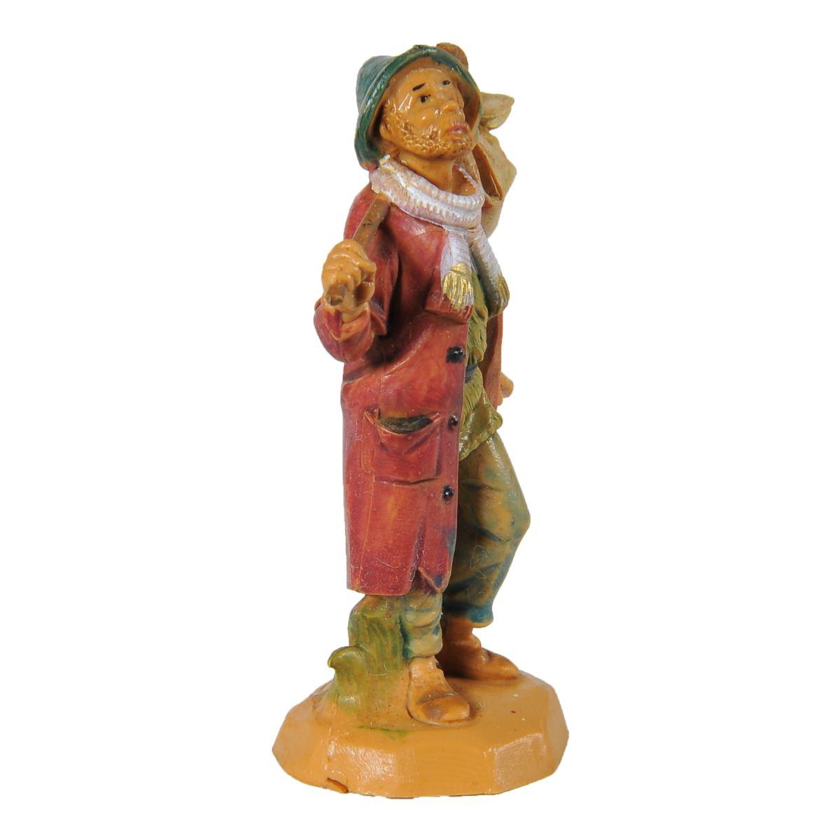 Statua cm.6,5 Pastore con Fardello | Fontanini