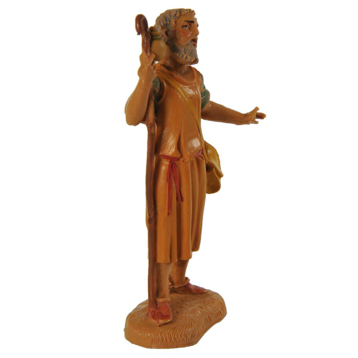 Statua cm.10 Pastore con Bastone | Fontanini