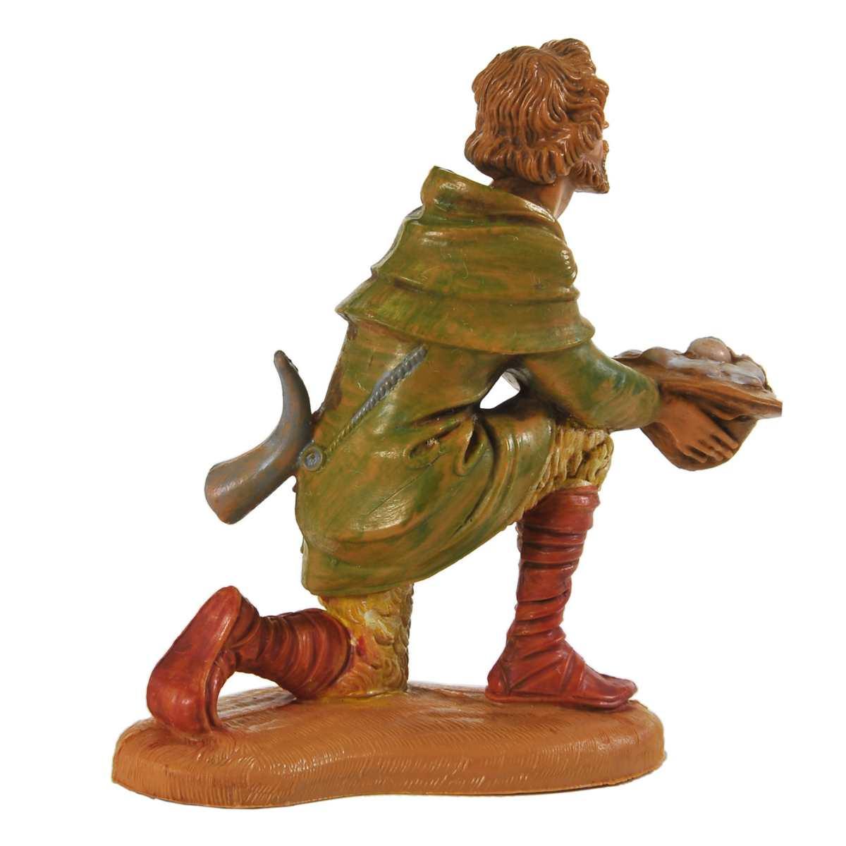 Statua cm.10 Pastore con Cappello in Ginocchio | Fontanini