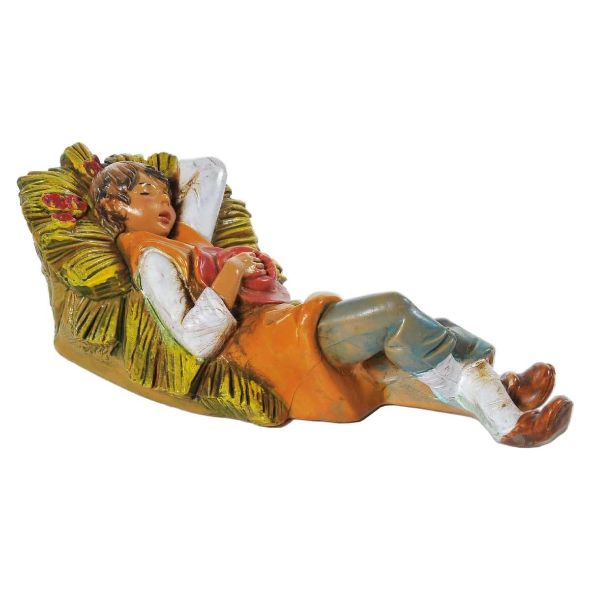 Statua presepe 12 cm pastore dormiente