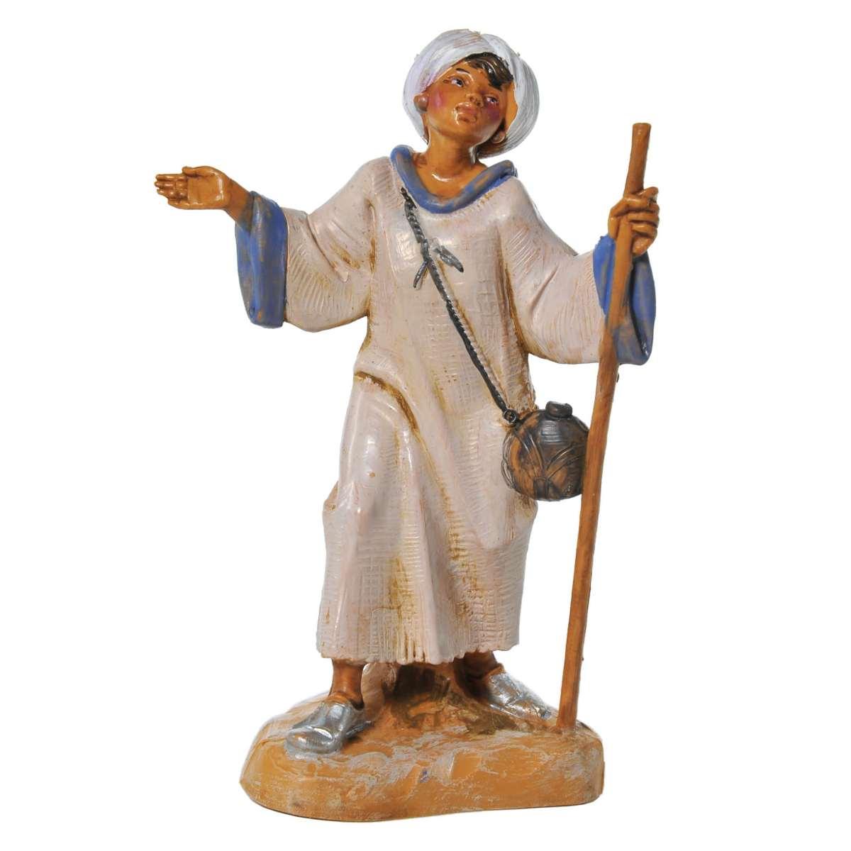 Statua cm.12 Pastore con Bastone | Fontanini