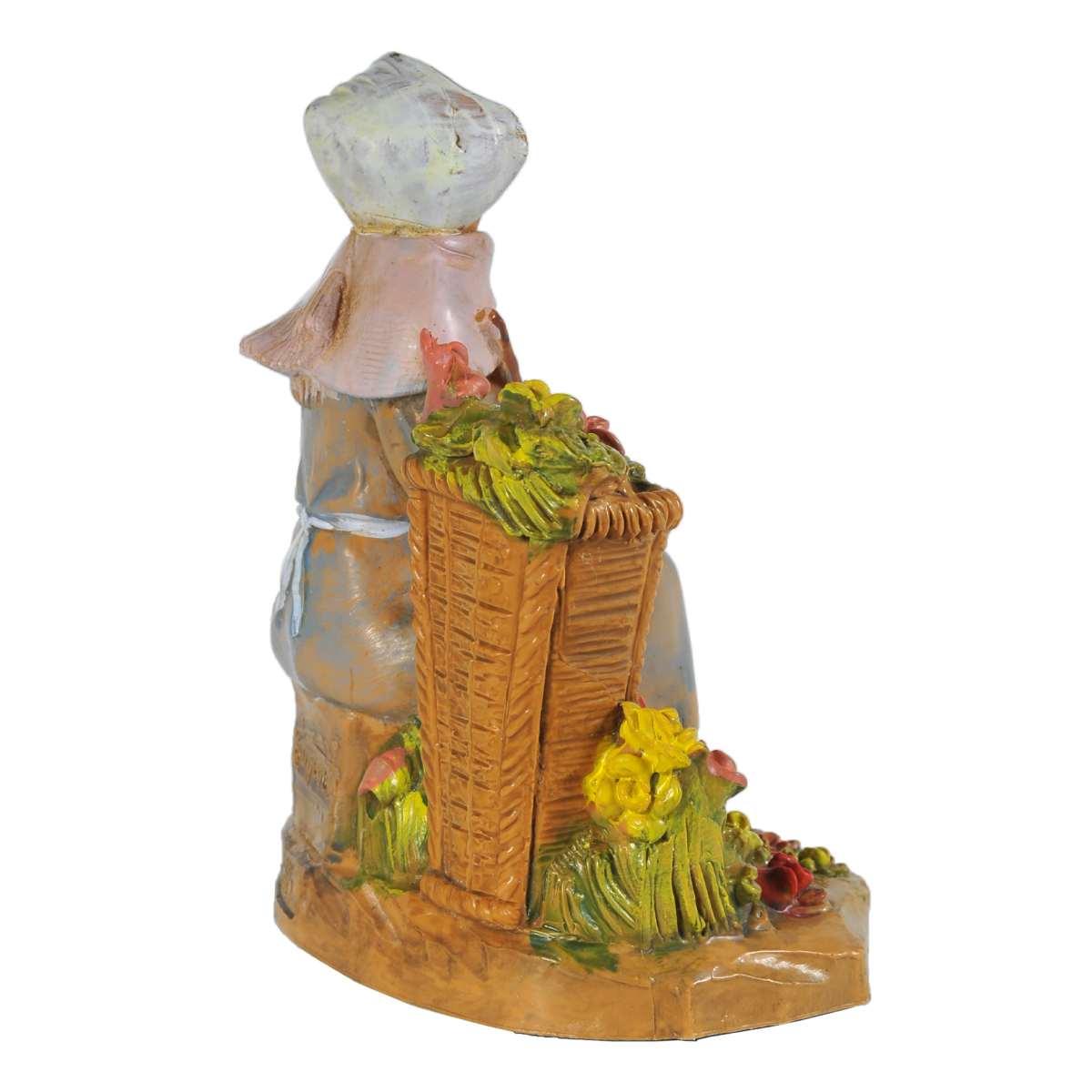 Statua cm.12 Pastorella con Vaso Fiori | Fontanini