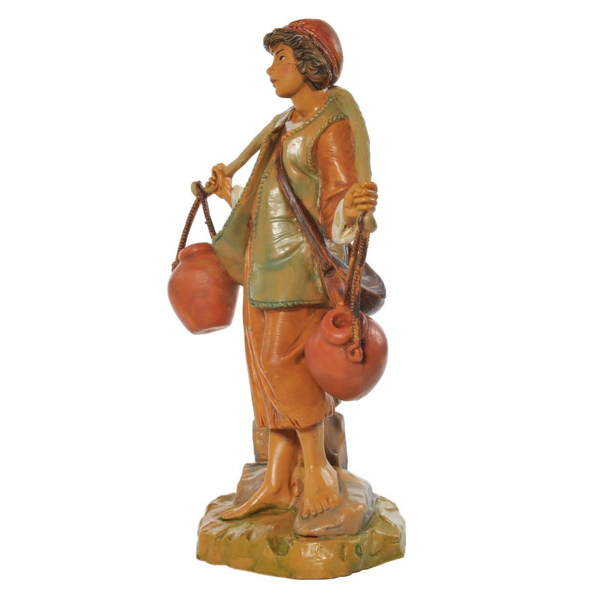 Statua cm.19 Pastore Acquaiolo con Secchi | Fontanini