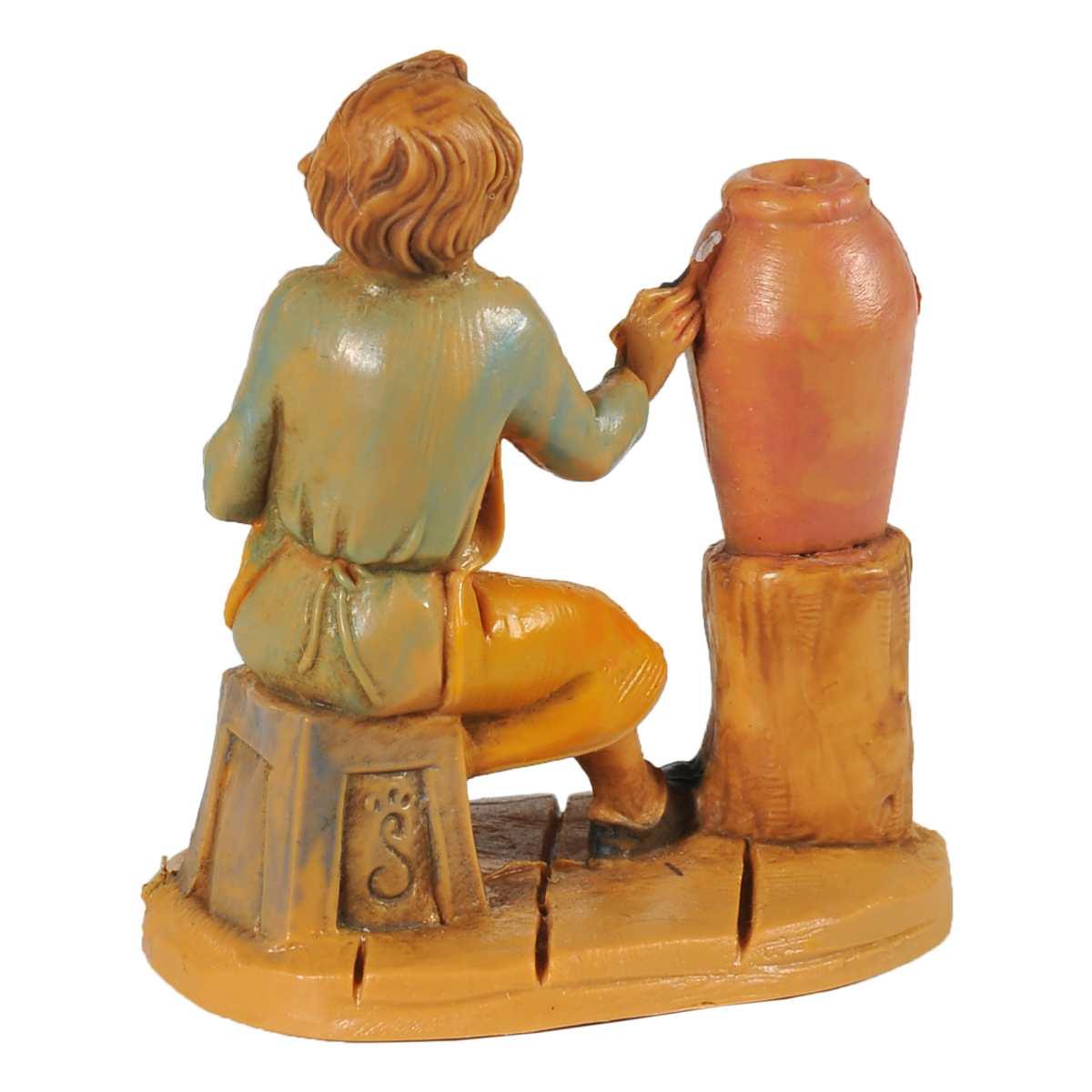 Statua cm.6,5 Pastore Vasaio | Fontanini