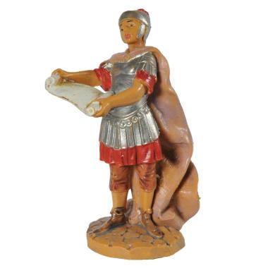 Statua Fontanini cm.6,5 Soldato Romano con Pergamena