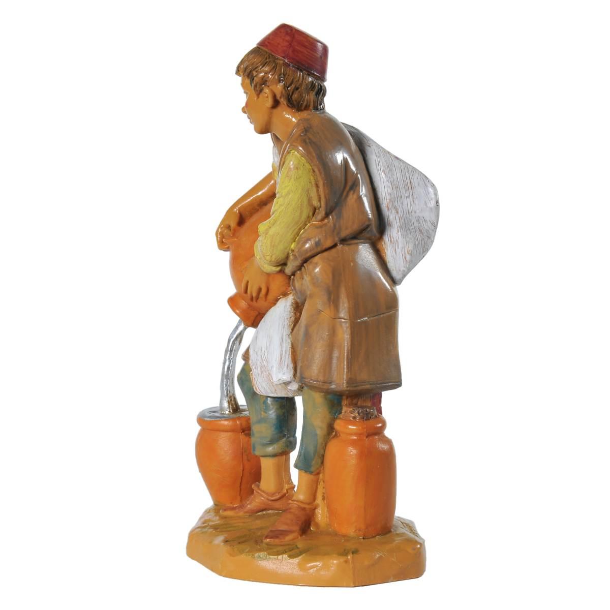 Statua cm.12 Pastore con Anfore | Fontanini