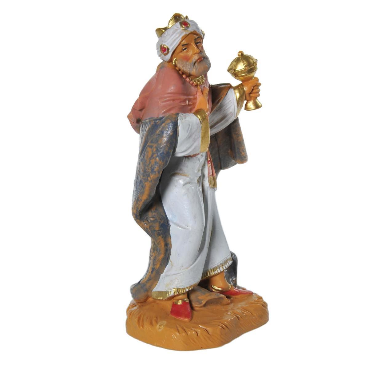 Statua presepe 12 cm re magio gaspare