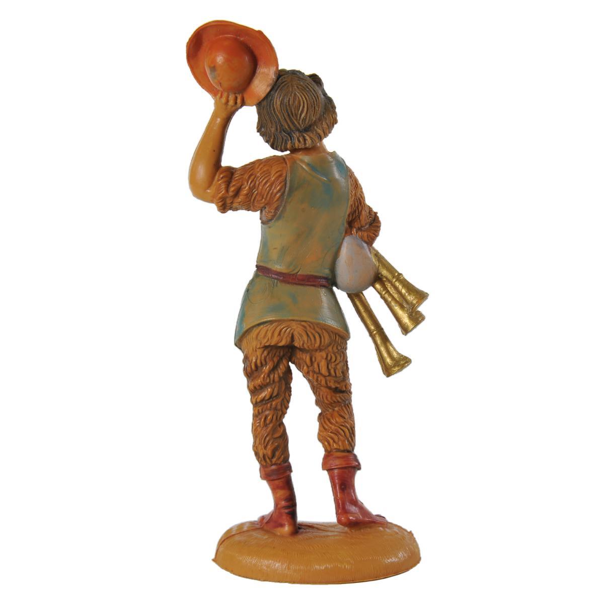 Statua cm.10 Pastore con Zampogna e Cappello | Fontanini