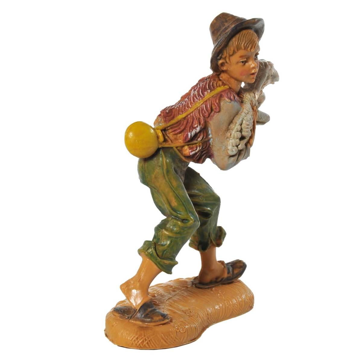 Statua cm.10 Pastore Chinato con Pecora | Fontanini