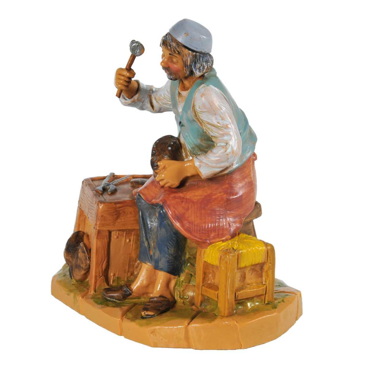 Statua cm.12 Calzolaio con Banco | Fontanini