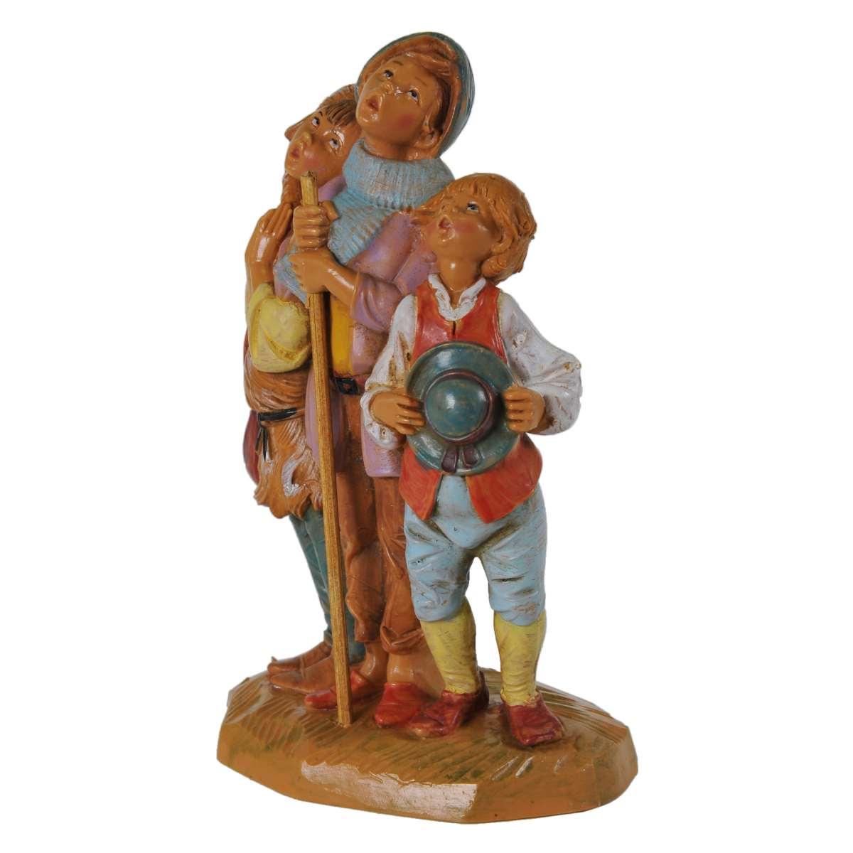 Statua presepe 12 cm coro bambini