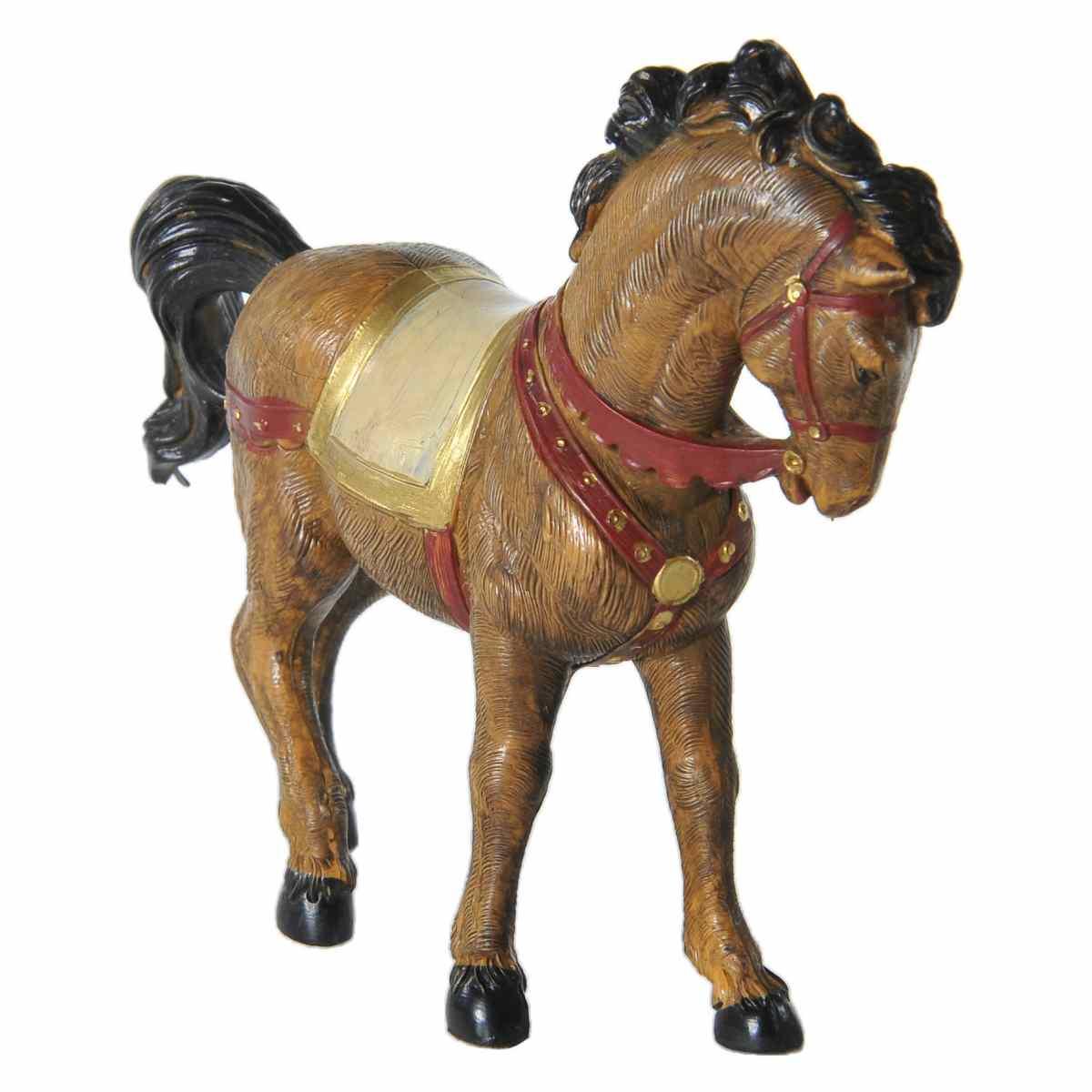 Statua cm.12 Cavallo Nero/Marrone | Fontanini