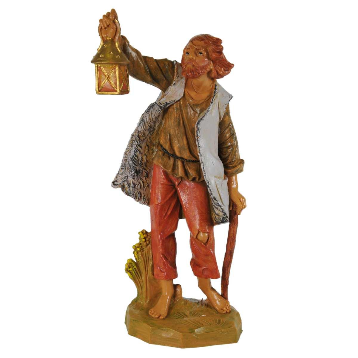 Statua cm.19 Lanternaio con Bastone e Lanterna | Fontanini
