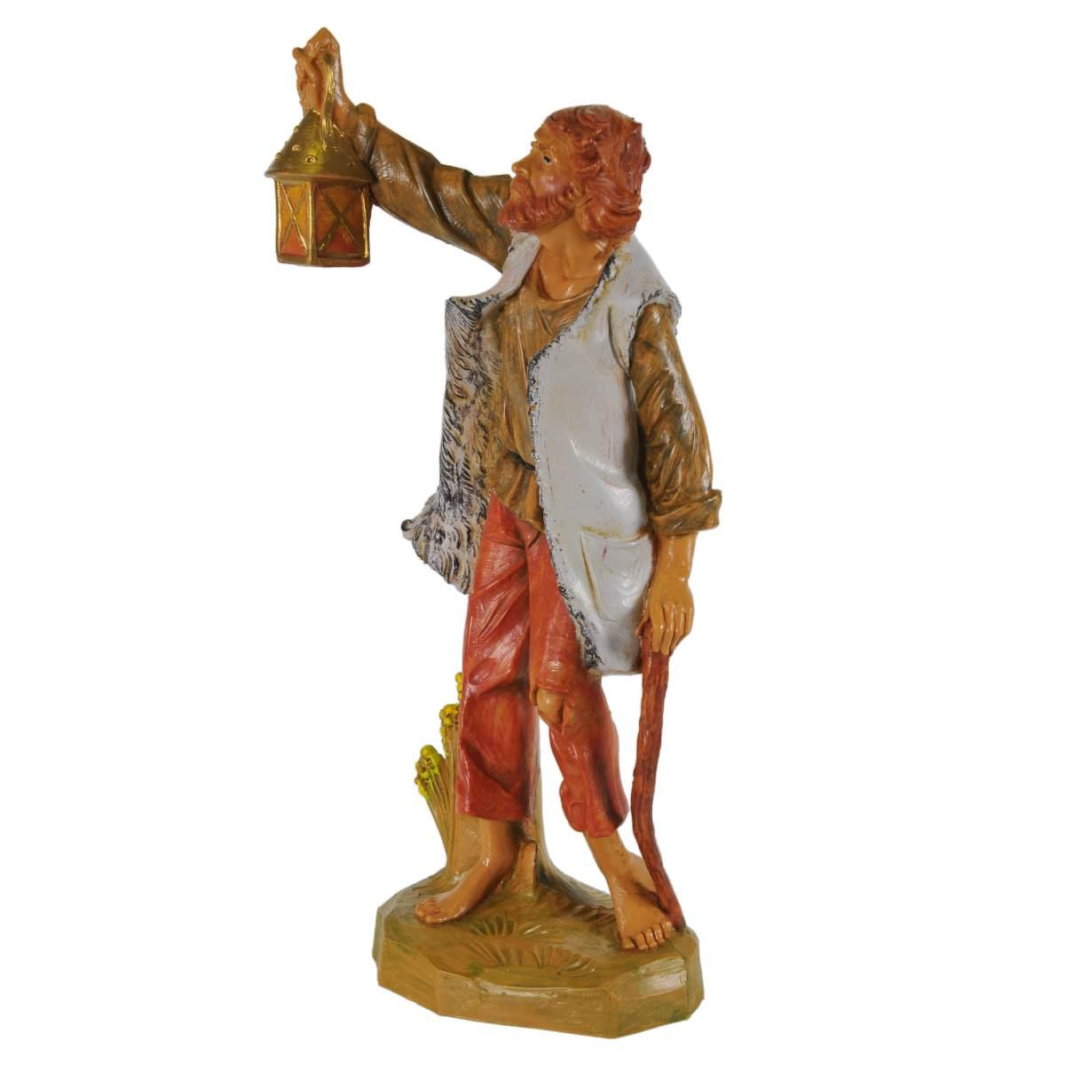 Statua cm.19 Lanternaio con Bastone e Lanterna | Fontanini