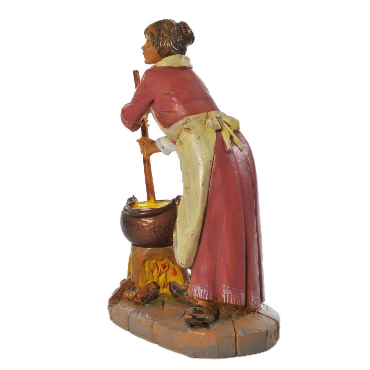 Statua cm.19 Donna con Pentola | Fontanini