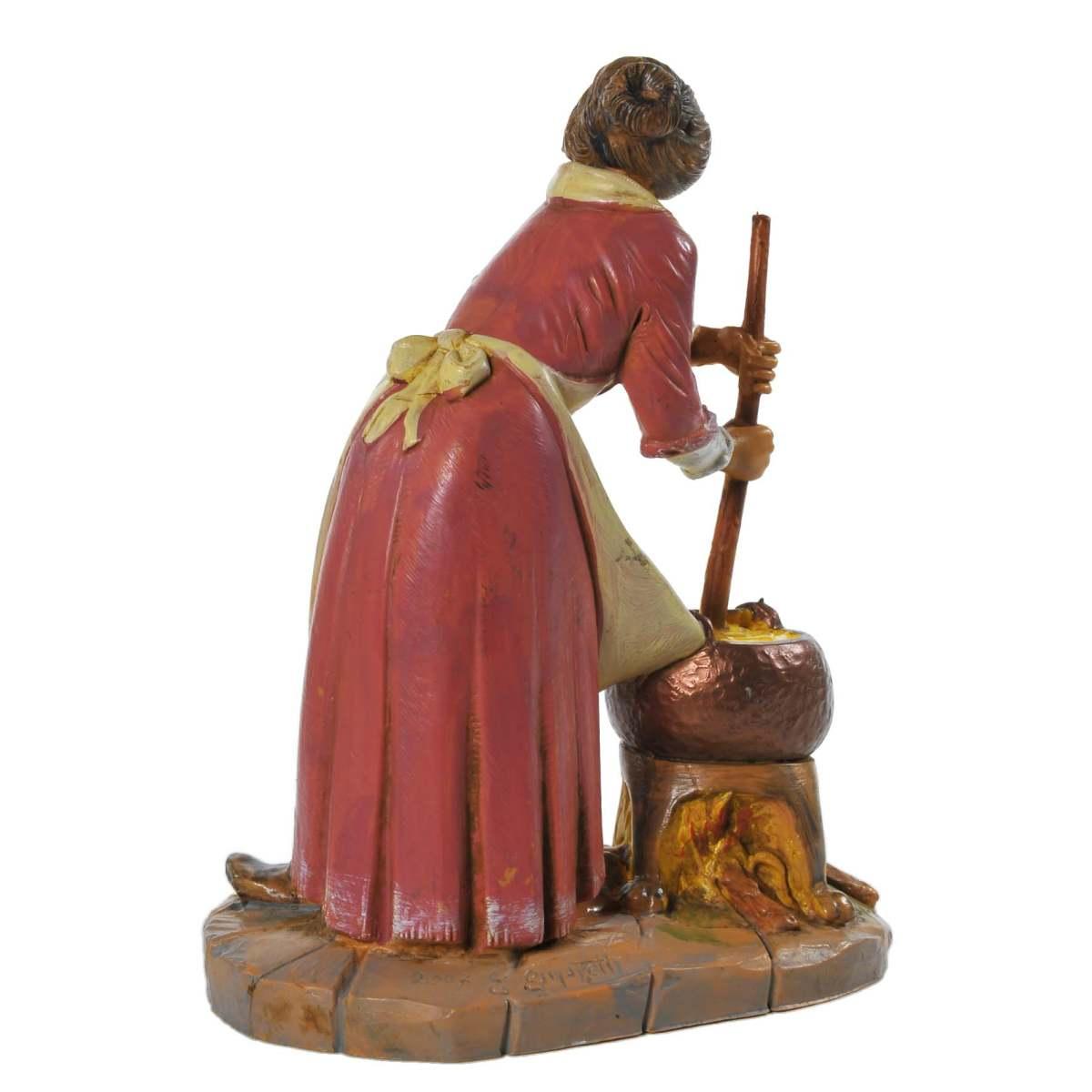 Statua cm.19 Donna con Pentola | Fontanini