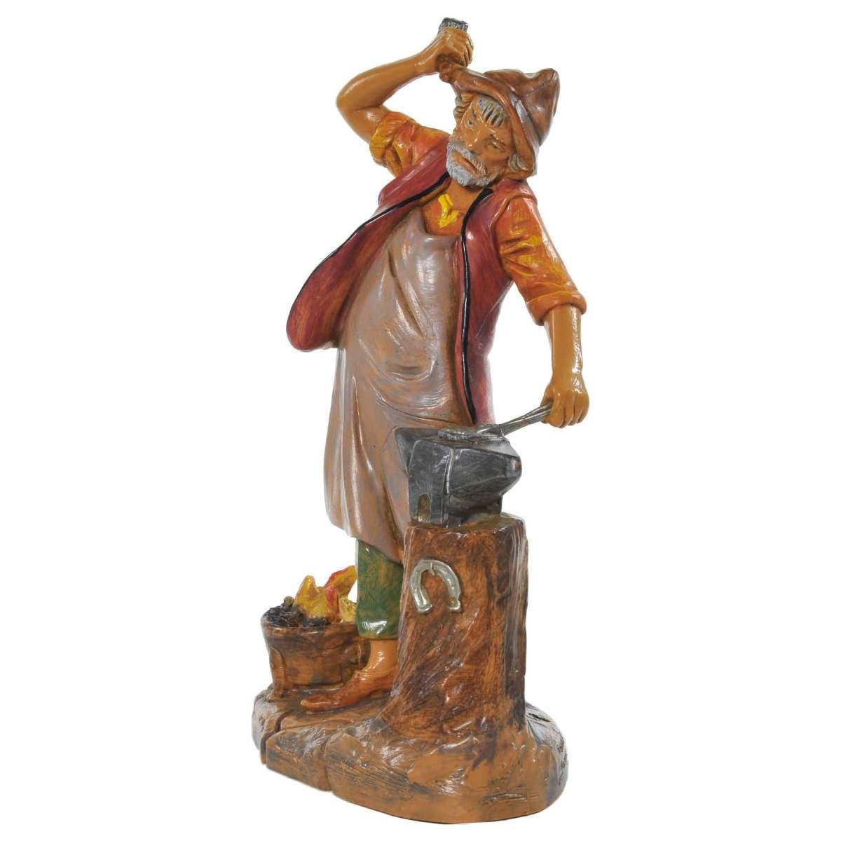 Statua cm.19 Fabbro con Banco Lavoro | Fontanini