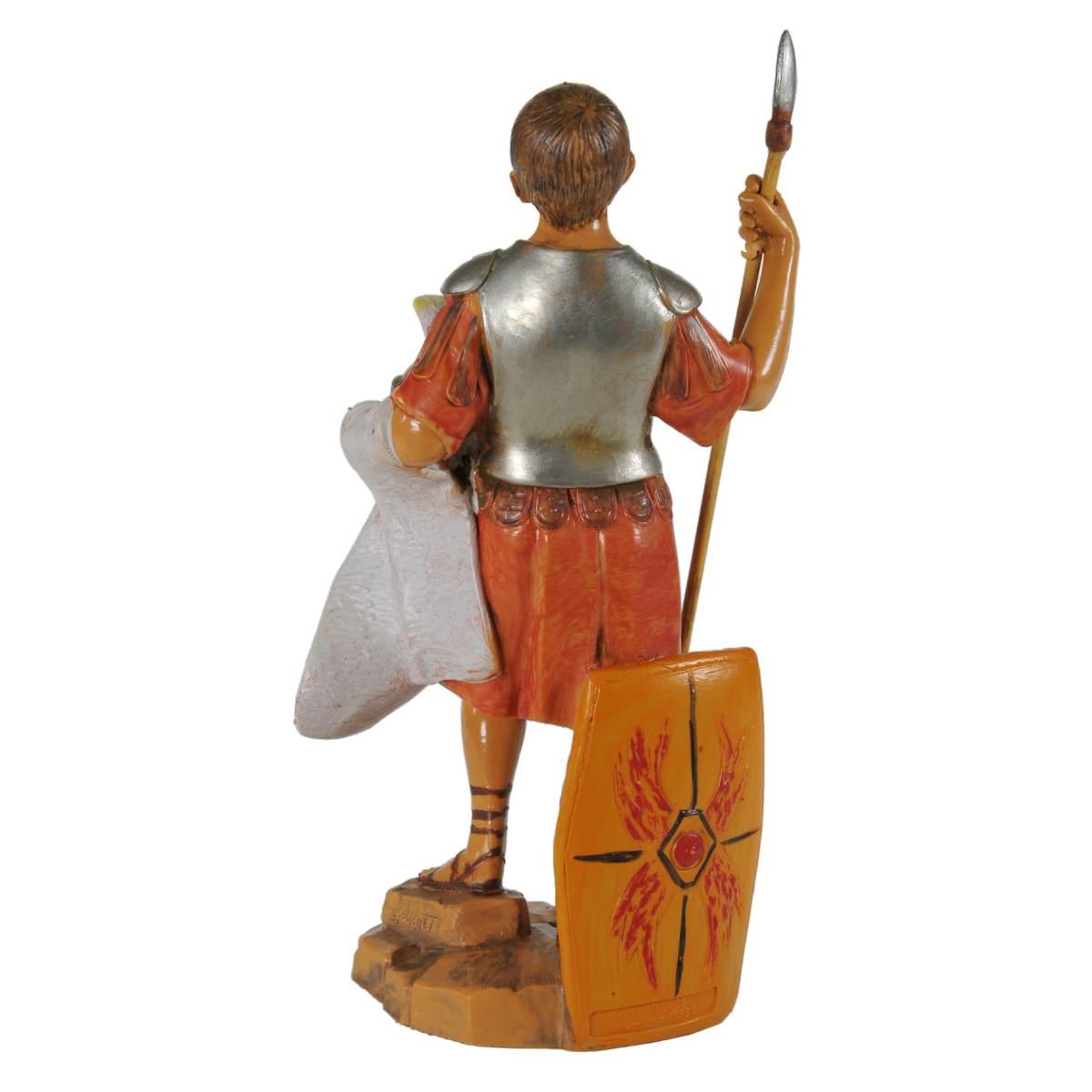 Statua cm.19 Soldato Romano con Scudo Pica e Elmo | Fontanini