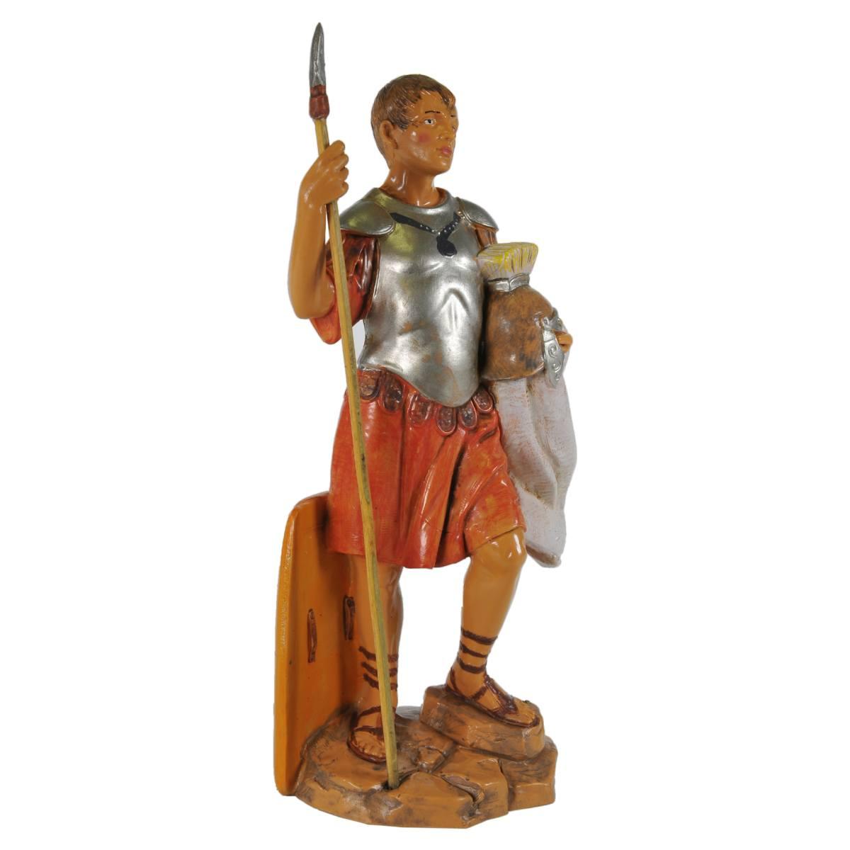 Statua cm.19 Soldato Romano con Scudo Pica e Elmo | Fontanini