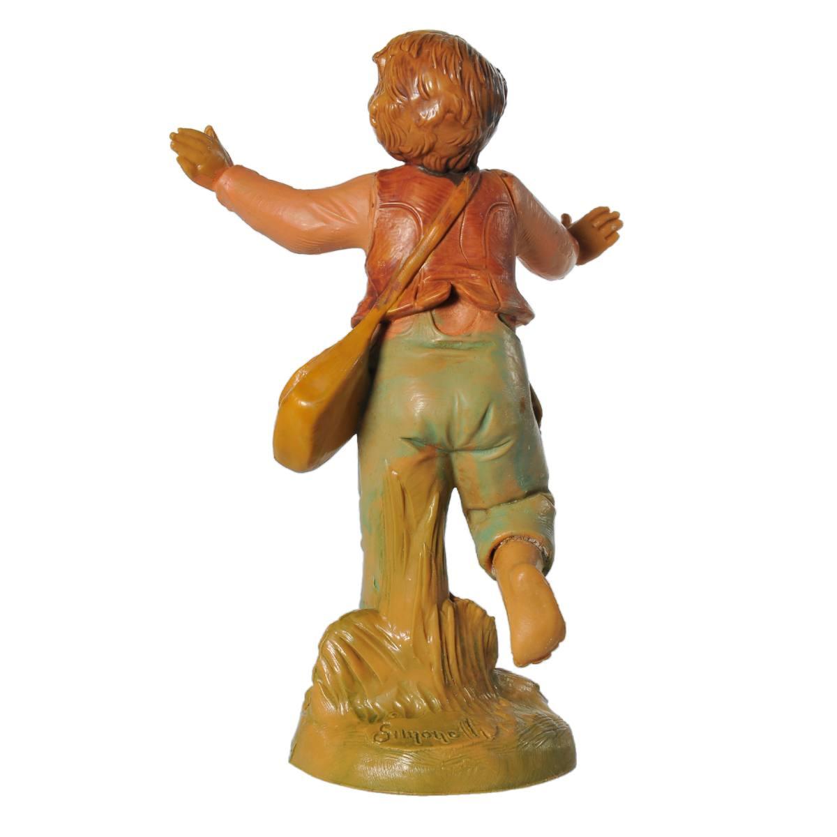 Statua cm.19 Pastorello con Borsa | Fontanini