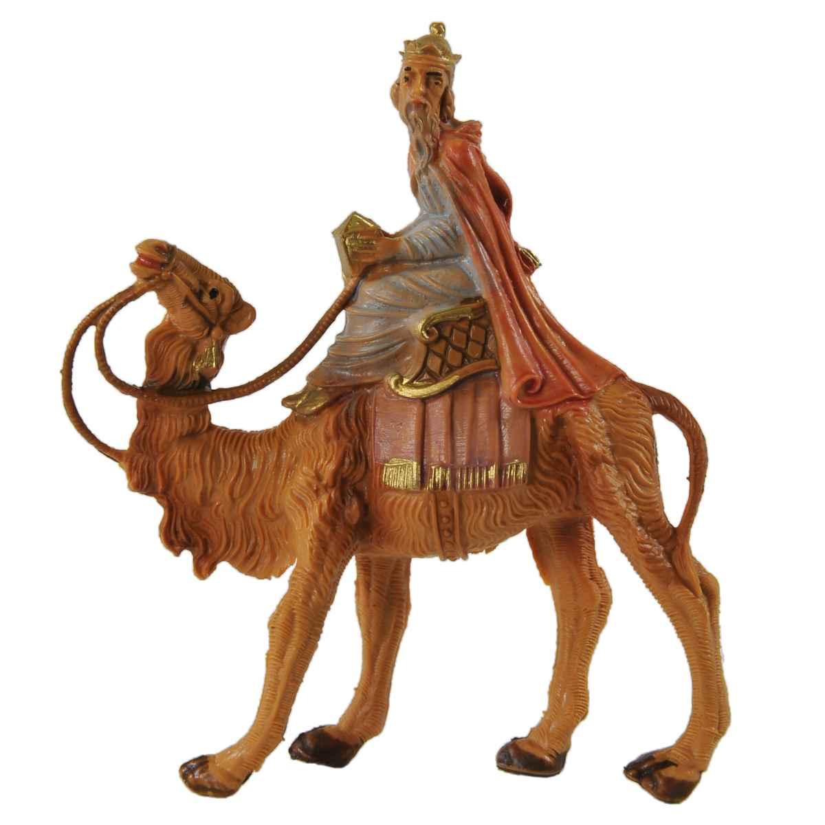 Statua cm.6,5 Re Magio Melchiorre con Cammello cm.6,5x2,1xH8,5 | Fontanini