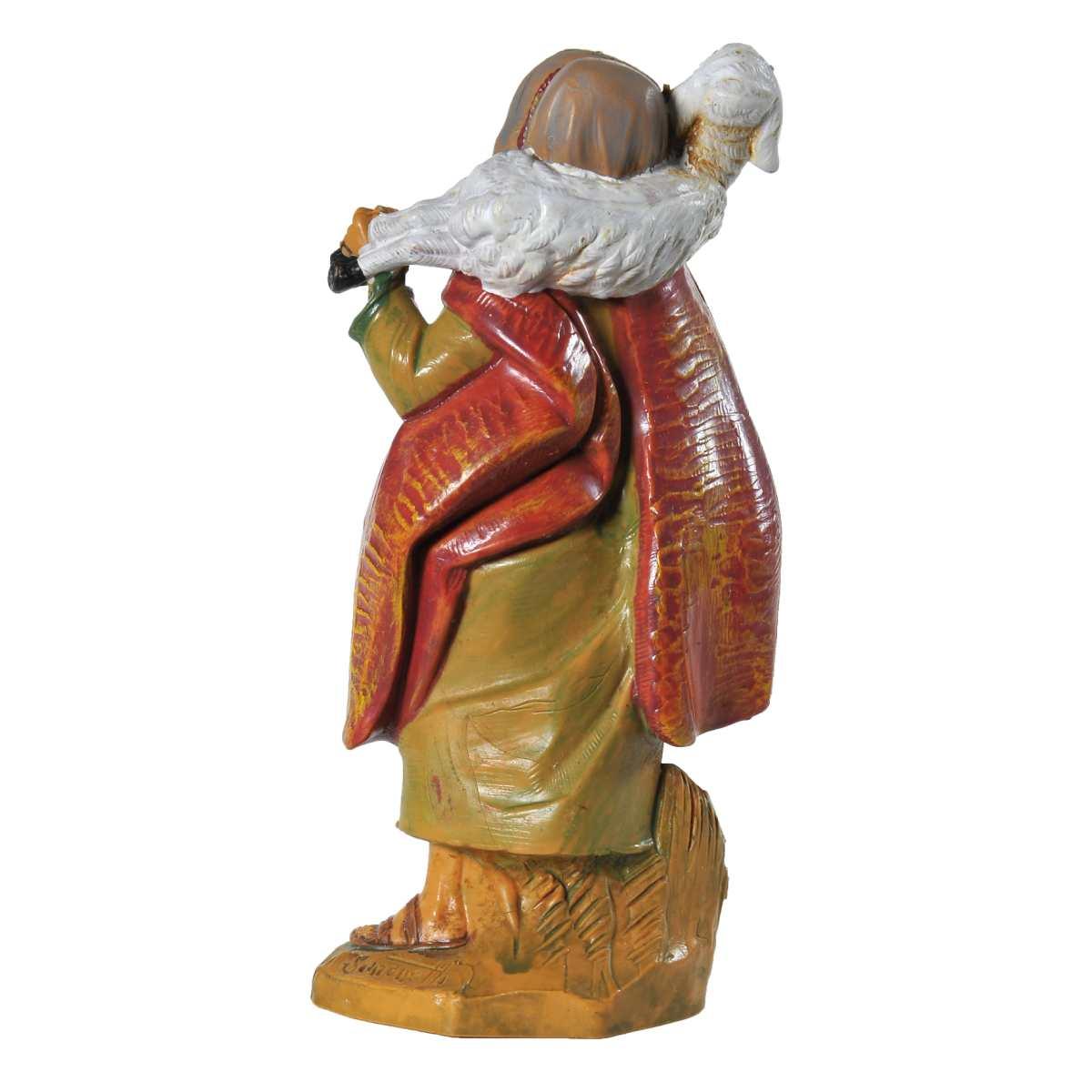 Statua cm.12 Pastore con Pecora sulle Spalle | Fontanini