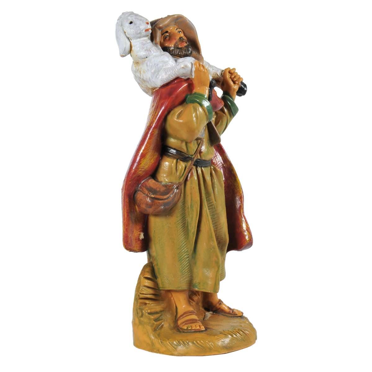 Statua cm.12 Pastore con Pecora sulle Spalle | Fontanini