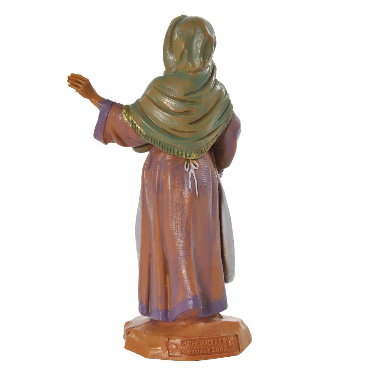 Statua cm.12 Pastorella con Gomitoli | Fontanini