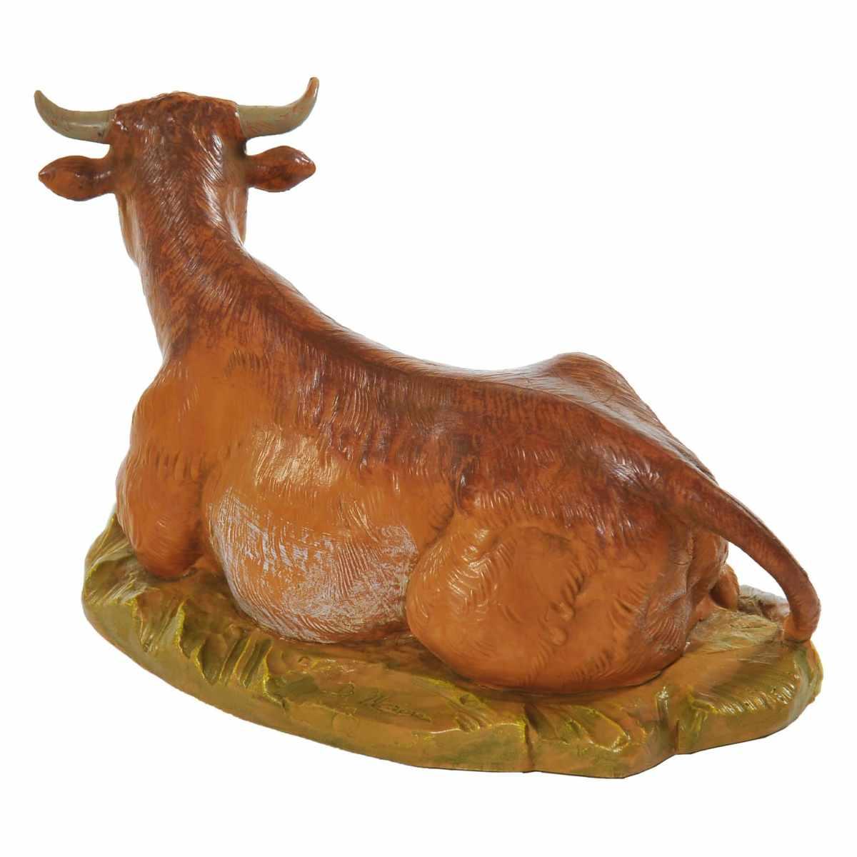 Statua presepe 19 cm bue sdraiato