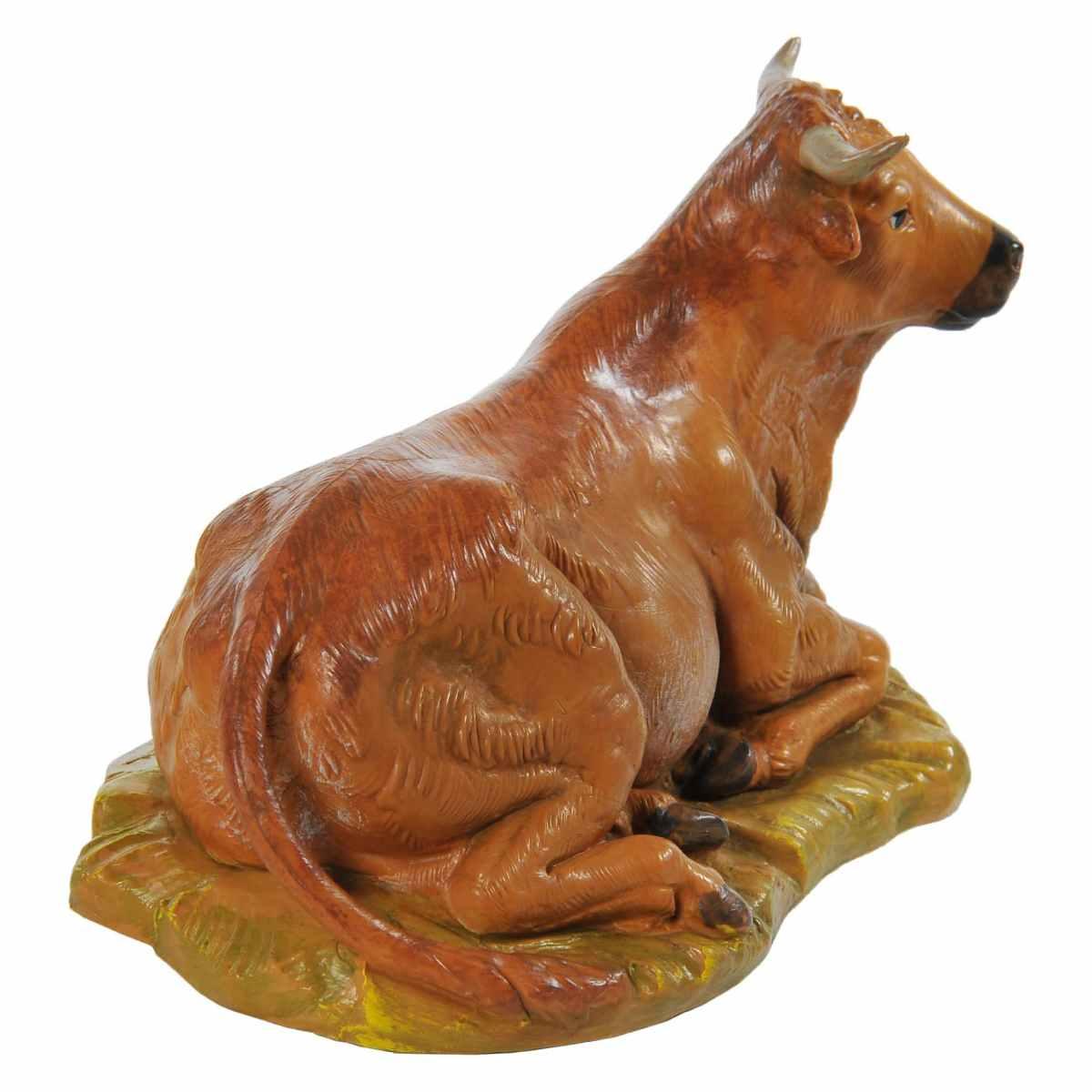Statua presepe 19 cm bue sdraiato