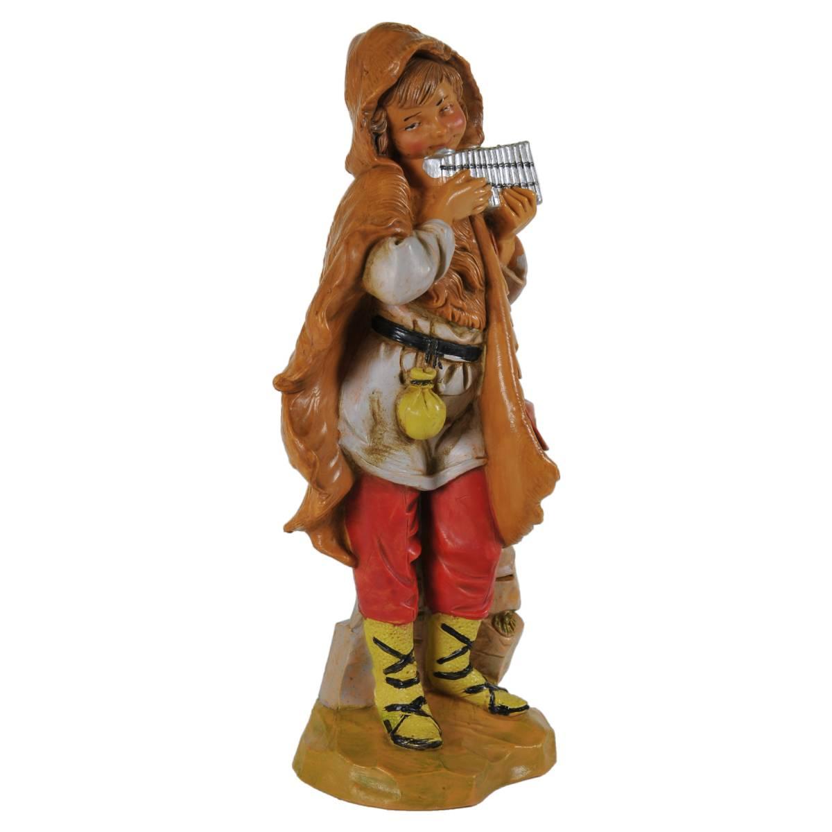 Statua cm.19 Pastore con Armonica | Fontanini