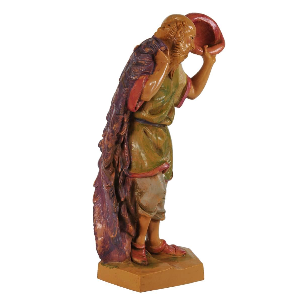 Statua cm.19 Pastore con Cappello | Fontanini