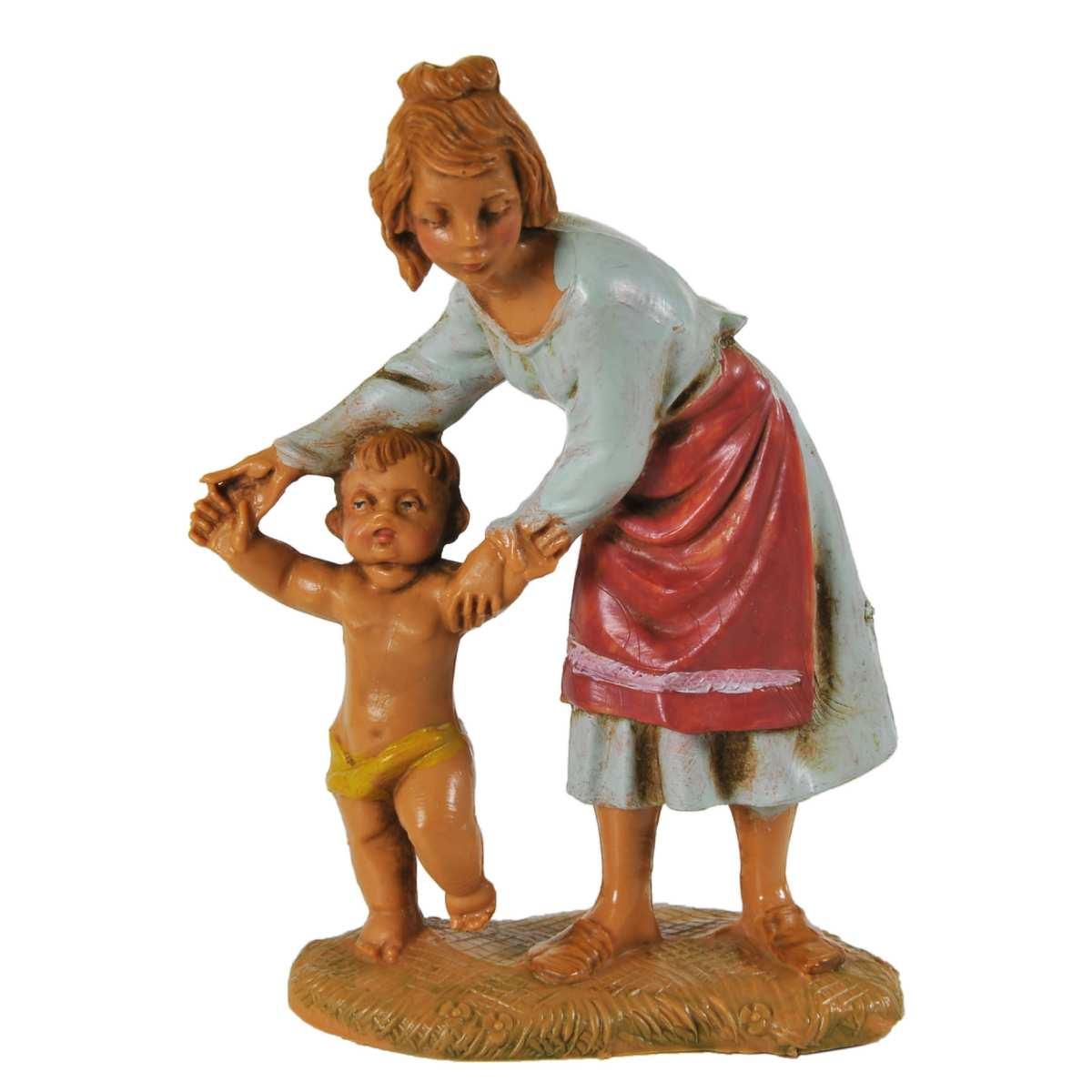 Statua cm.10 Pastori Doppi Assortiti Set pz.17 | Fontanini