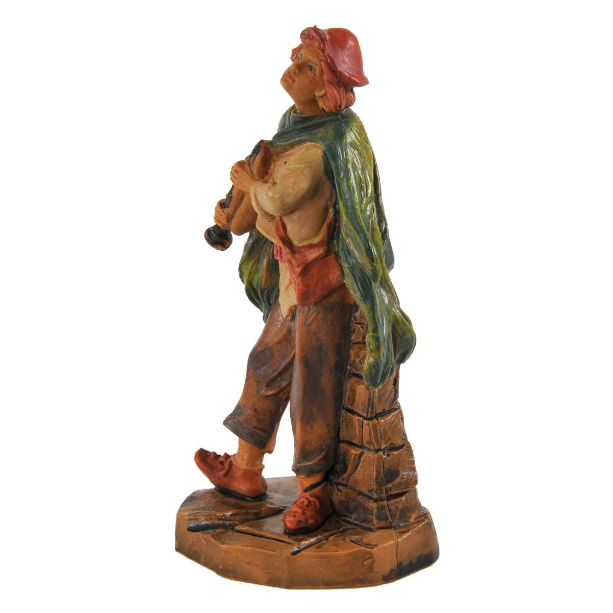 Statua cm.9,5 Pastore con Flauto | Fontanini
