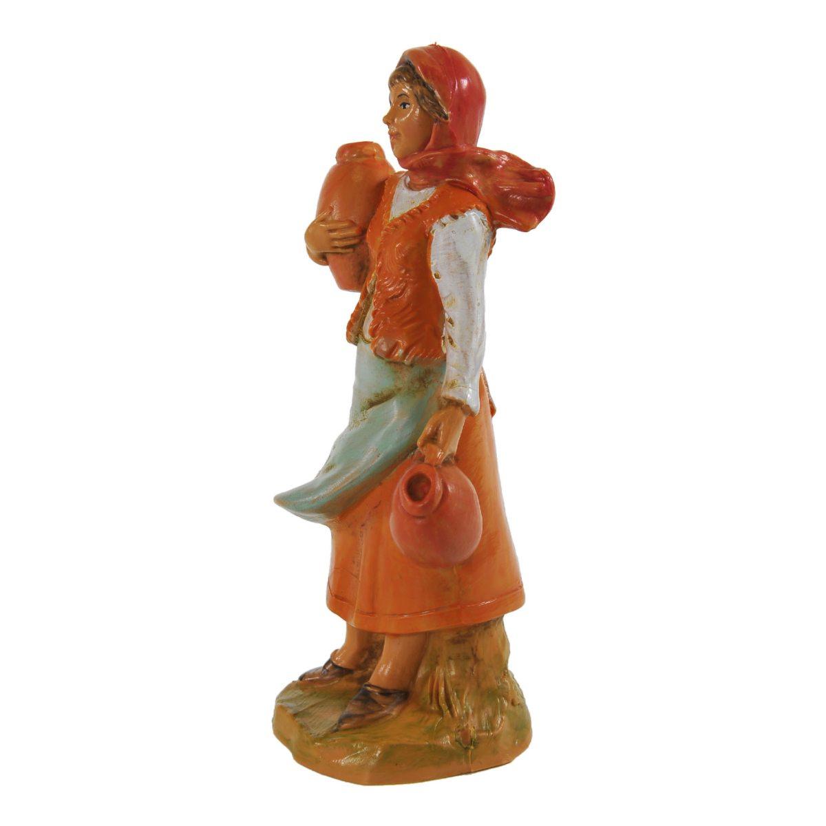 Statua cm.9,5 Pastorella con 2 Brocche | Fontanini