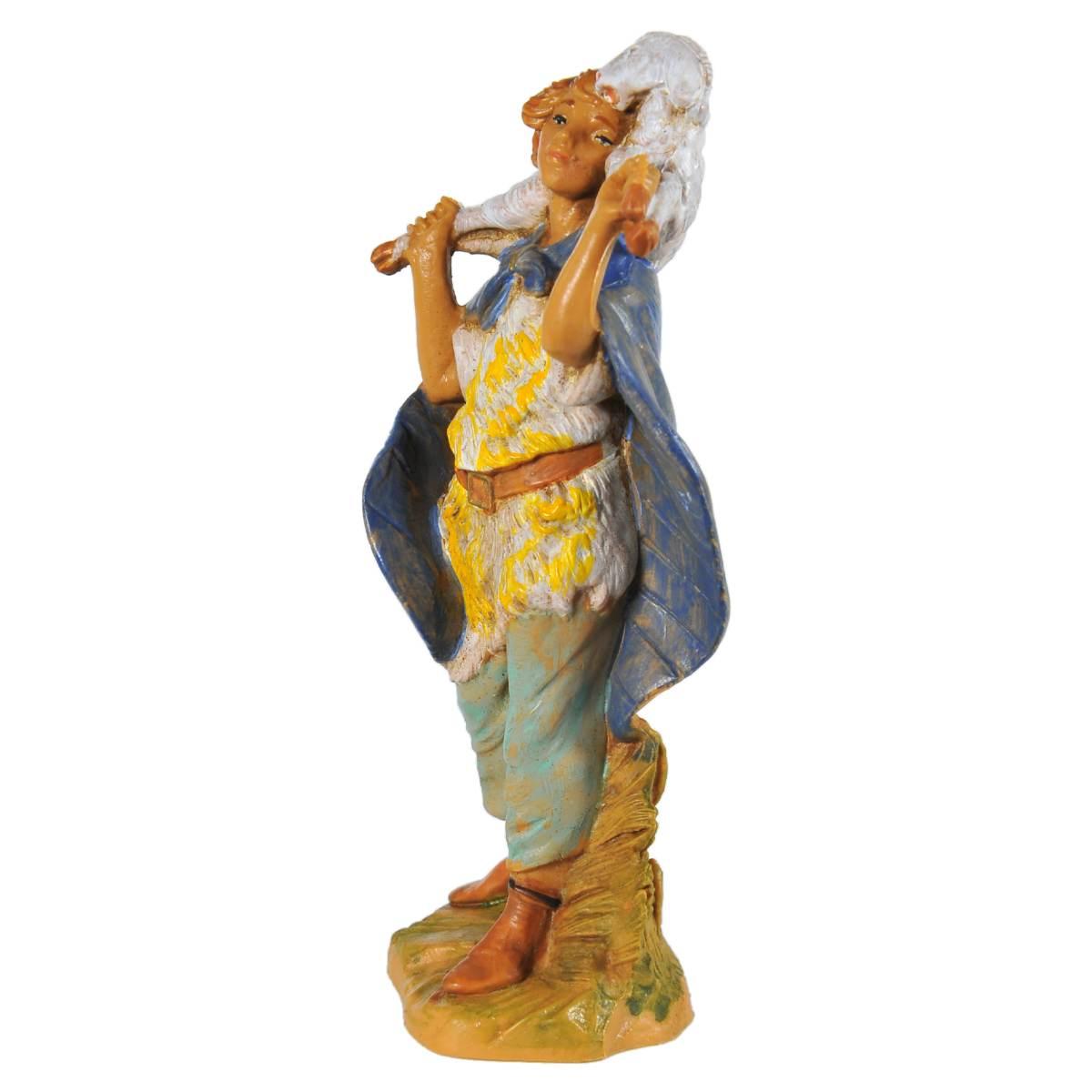 Statua cm.9,5 Pastore con Pecora sulle Spalle | Fontanini