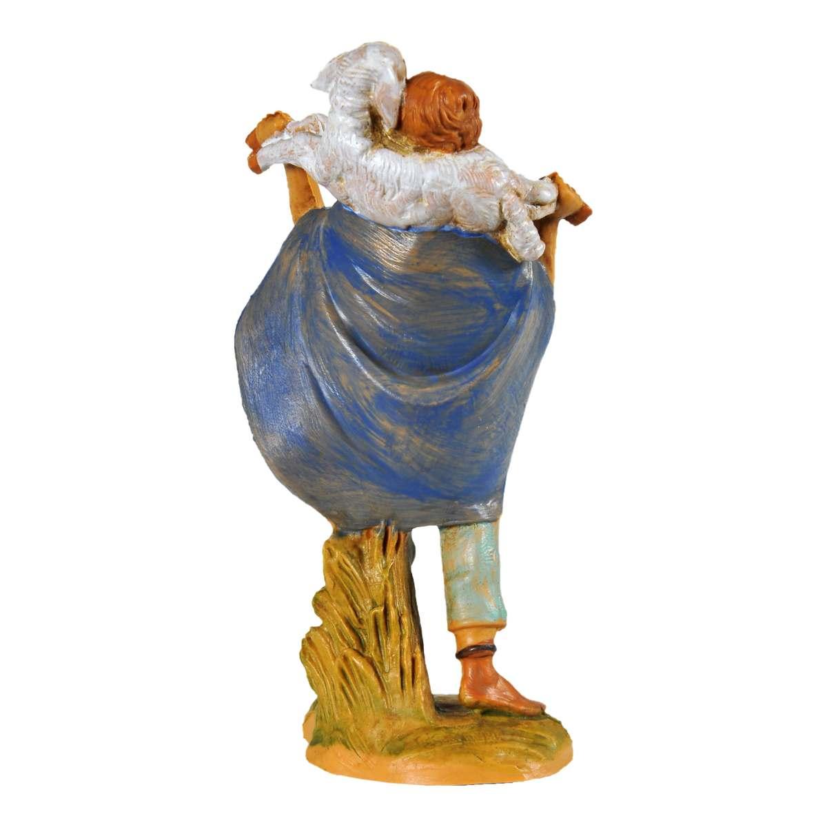 Statua cm.9,5 Pastore con Pecora sulle Spalle | Fontanini