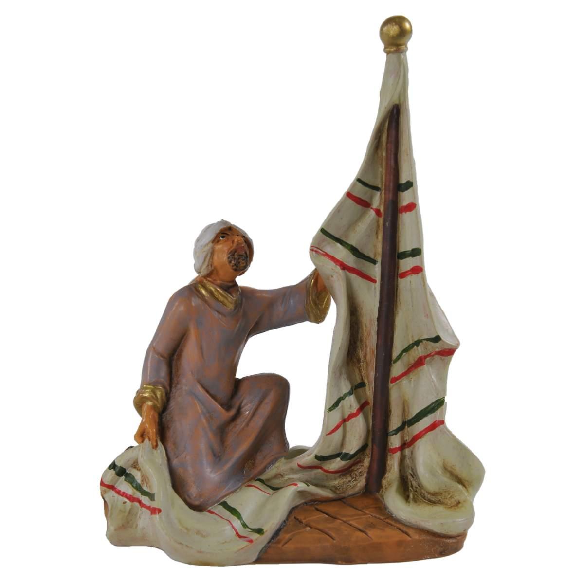 Statua cm.9,5 Montatore Tende | Fontanini